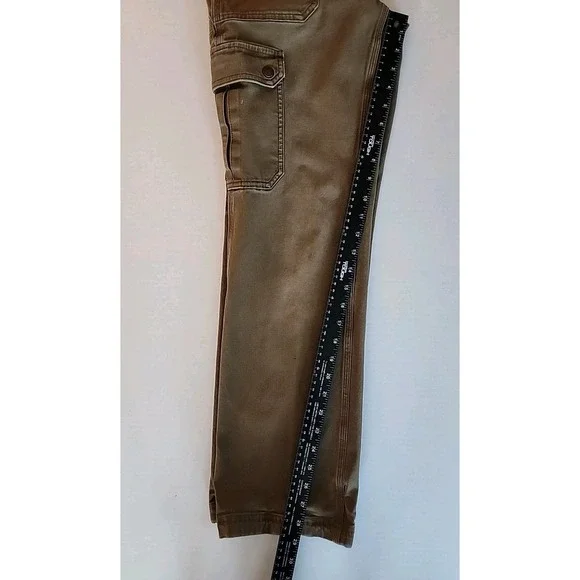 Duluth Trading Cargo‎ Pant Curvesetter Canvas Utility Casual Brown Womens 8x31 - Picture 9 of 16